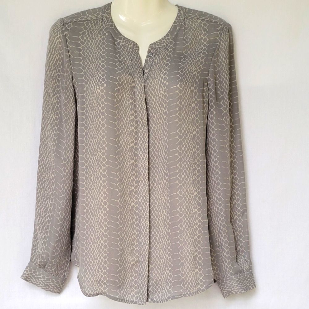Joie snake skin semi-sheer sz s